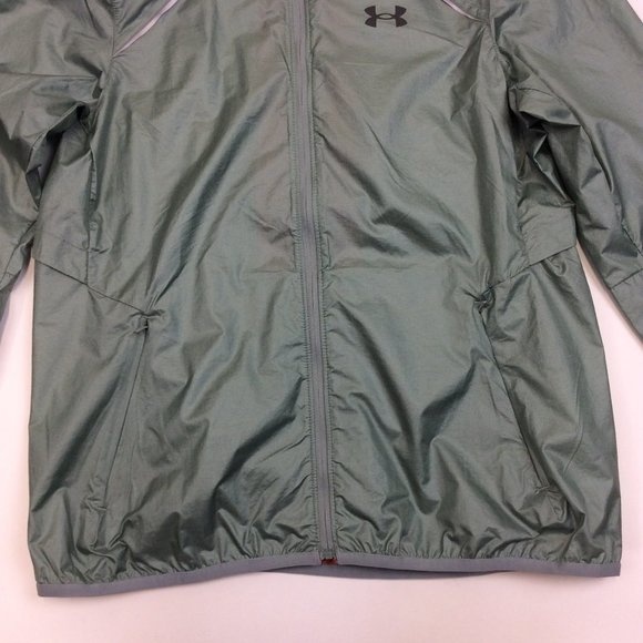 Under Armour Women's UA Impasse Run 2.0 Jacket 1360733 Small Green New - Picture 2 of 8